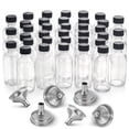 thumbnail image 1 of Botellas de vidrio AOZITA de 60 ml (2 oz) con tapas y embudos, paquete de 36, 1 of 7
