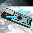 thumbnail image 5 of Samsung Galaxy A72 5G Case, Galaxy A72 Case, Dteck [Military-Grade] [360 Ring Kickstand & Slide Camera Protector] Hybird Impact-Resistant Bumpers Cover Phone Case,Green, 5 of 8