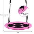 thumbnail image 5 of Goplus 40'' Flying Saucer Tree Swing Indoor Outdoor Play Set Swing for Kids Pink, 5 of 12