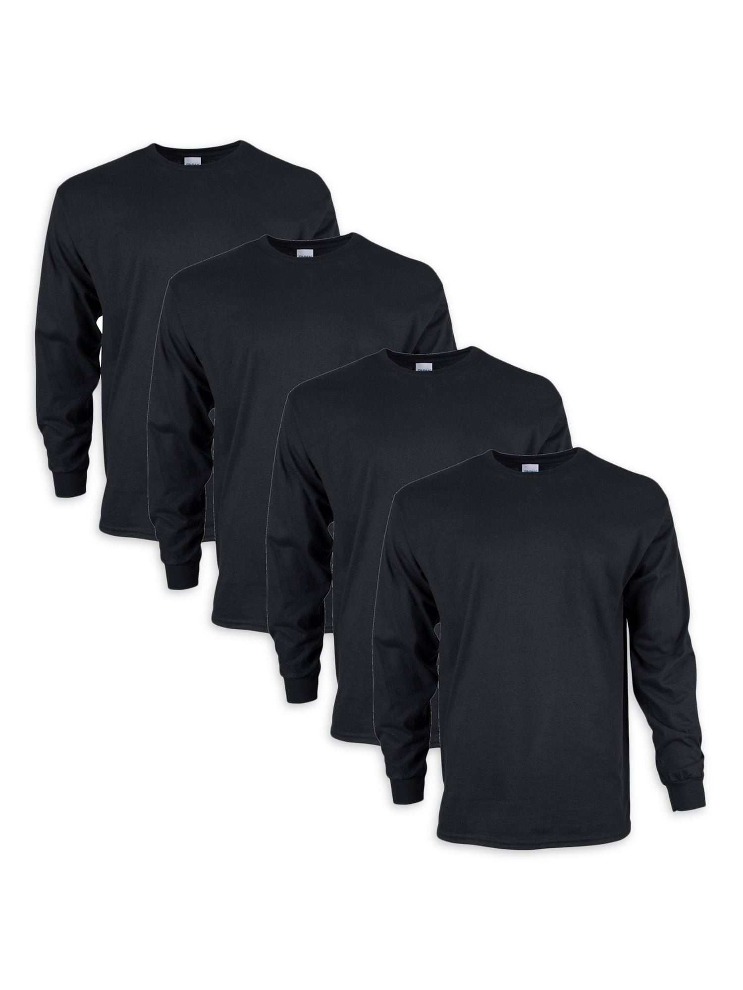 Gildan Boy's Undershirts, 4 Pack Ultra Cotton Long Sleeve T-Shirt ...