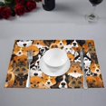 thumbnail image 2 of MKHERT Funny Dogs Different Breeds Placemats Table Mats for Dining Room Kitchen Table Decoration 12x18 inch,Set of 6, 2 of 4
