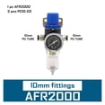 thumbnail image 2 of AFR2000 1/4" Air Pressure Regulator, Water Separator Trap Filter Airbrush Compressor Pressure-relief Valve ,Widely Used, 2 of 7