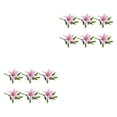 thumbnail image 3 of kurtrusly 6 Pcs Lys Artificiels Fleurs Simulation Longue Durée Vives Décoratives Maison Salon Fausses Fleurs Roses 2ensemble, 3 of 6