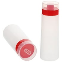 PBPBOX 2Pcs Covered Red Ketchup Bottles with Strong Acid and Alkali Resistance