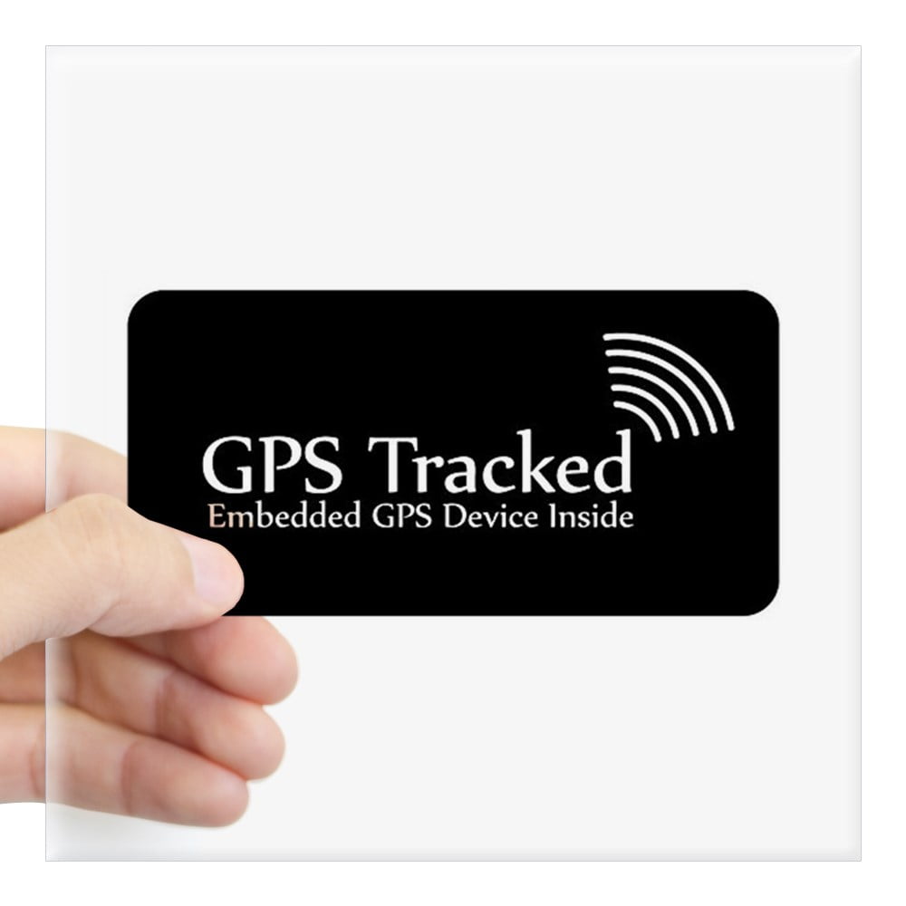 CafePress GPS Tracking Inside Stickers Sticker Square Sticker 3" x