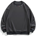 thumbnail image 4 of Zysthvn Mens Pullover Sweatshirt Casual Long Sleeve Lightweight Fall Sweatshirts for Men Loose Crewneck Solid Mens Tops, 4 of 9