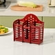 thumbnail image 5 of Portaútiles de Pared Montado en Plástico - Cesta de Almacenamiento para Cubiertos, Palillos, Cucharas y Utensilios, Organizador Hueco con Drenaje para Encimera de Cocina, Camping, Picnic - 1 Unidad, 5 of 6
