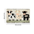 thumbnail image 3 of Welcome Doormat with Rabbit Chick Cow Designs Non Slip Silicone Back Doormat for Front Door Entryway Kitchen Bathroom Porch Indoor Outdoor Decorative Rug Water Absorbent Doormat for Home Decor, 3 of 7