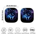thumbnail image 2 of Kuiaobaty Galaxy Wolf Forest Pattern 2 Pack Car Windshield Sunshade Fit Most Mini SUVs Small Sedans Foldable Sun Shield Protector Auto Front Window Sunshade Automotive Accessories, 2 of 6