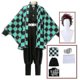 thumbnail image 1 of Demon Slayer Kimetsu No Yaiba Tanjirou Kamado Cosplay disfraz Kimono Navidad uniforme de Anime conjunto para niños adultos, 1 of 5