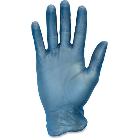 

Safety Zone 3 mil General-purpose Vinyl Gloves - Large Size - Blue - Powder-free Latex-free Comfortable Silicone-free Allergen-free DINP-free DEHP-free - For Food Janitorial | Bundle of 5 Boxes