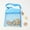 Blue, variant on Kids Colorful Mesh Beach Bag, Sand-Proof Toy Storage, Adjustable Strap, Nylon Material, for Beach Trips, Pool Play & Travel (26x26cm)