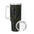 thumbnail image 2 of Lsque Lilies Flowers Pattern 40 OZ Ice Bully Cup with Handle and Straw, Double Wall Stainless Steel Tumbler Travel Coffee Cup with Lid for Christmas Present, 2 of 8