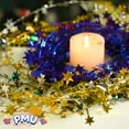 thumbnail image 3 of PMU 25 Ft Gold Star Garland – Shiny Tinsel Wire Garland for Christmas, Halloween, Wedding & Birthday Party Decor, Holiday Garlands Ornament for Festive Home Decoration, 3 of 7