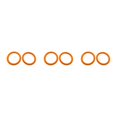 thumbnail image 1 of Justharion 10pieces Flexible Binding Solution - Plastic Loose Leaf Binder Rings For Easy Management Of Cards Documents orange diameter 27mm 3PCS, 1 of 6