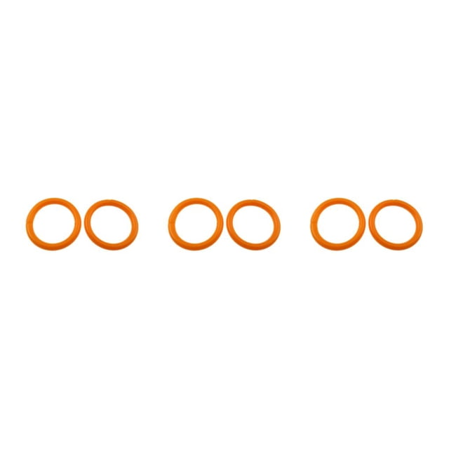 Justharion 10pieces Flexible Binding Solution - Plastic Loose Leaf Binder Rings For Easy Management Of Cards Documents orange diameter 27mm 3PCS