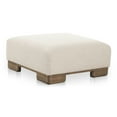 thumbnail image 2 of Moe's Home Collection June Ottoman Oatmeal Fabric Ottomans, 2 of 5