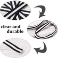 thumbnail image 4 of 25Yards 3/8" Grosgrain Ribbon Double Face Black and White Striped Cotton Ribbon Gift Wrap Ribbon, 4 of 7