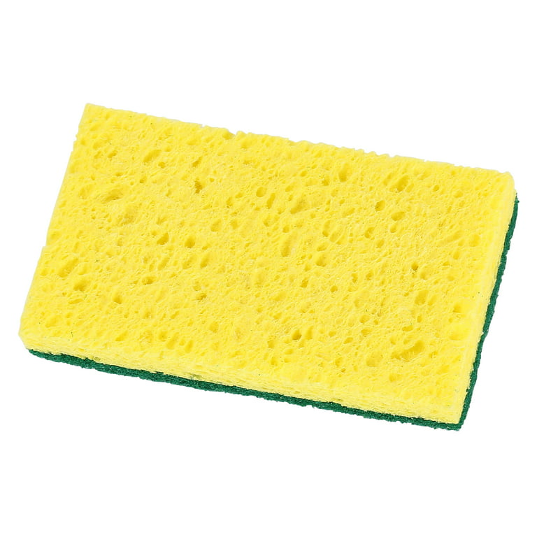 Schorin Company  Green & Yellow Cellulose Scrub Sponge 6.25x3.25