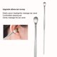 thumbnail image 1 of Recogedores De Cera Para Los Oídos, Acero Inoxidable Limpiador De Limpieza De Oídos Cuidado Del Oído Extracción Limpiador De Oidos For Juegos Y Kits De Los Oídos (Plata) 9Pcs/Set Saludable Octpeak NO, 1 of 7