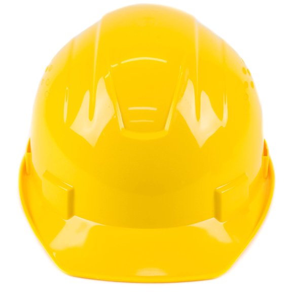 Casco de seguridad RK SAFETY RK-HP14 amarillo con ajuste de matraca de 4 puntos