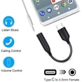 thumbnail image 2 of USB Type C 3.5 Jack Earphone Adapter USB C to 3.5mm Headphones AUX Audio Adapter for Samsung S23 S22 S21 S20 Cable, 2 of 5