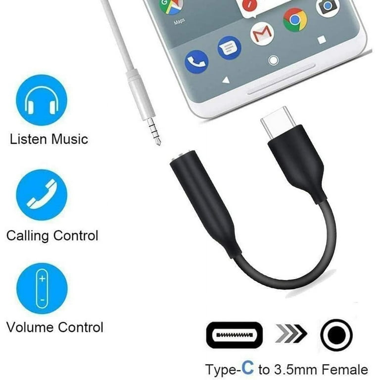 Hifi Digital USB Type C to 3.5mm Adapter USBC Jack Headset Converter for  Samsung S23