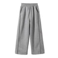thumbnail image 3 of Girls Sweatpants Straight Leg Joggers School Uniform Pants for Girls Kids Grey Athletic Clothes 11-12 Years, 3 of 9