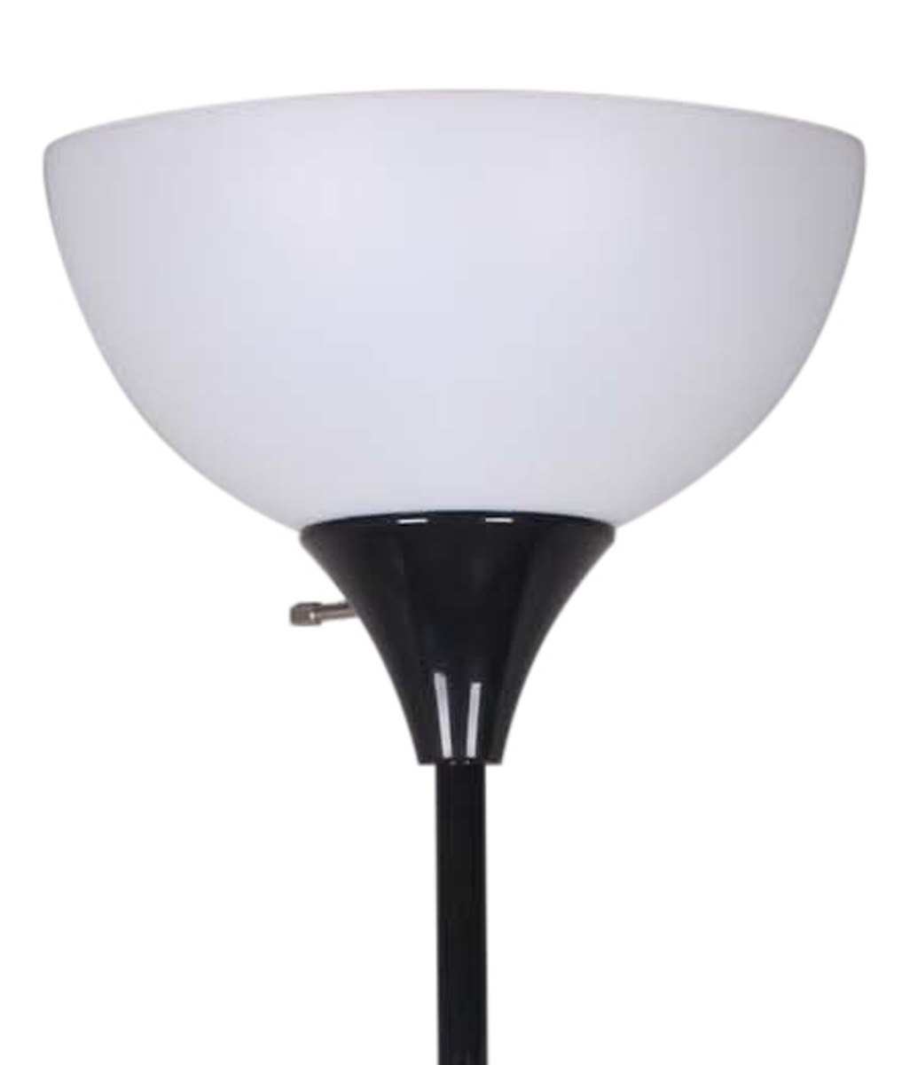 Mainstays 71 Metal Floor Lamp Black, Mainstays Floor Lamp Replacement Plastic Shade