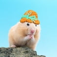 thumbnail image 3 of Yooshoverk Pet Hat, Mini Knitted Hamster, Adjustable Cute Design, Small, Animal Costume Party Accessory, 3 of 6