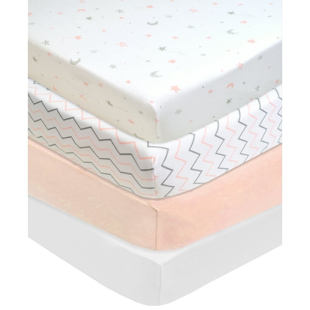 American Baby Company 100 Natural Cotton Value Jersey Knit Fitted