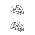 thumbnail image 4 of Soporte de papel Cateissary de hierro Negro 2Conjunto, 4 of 6