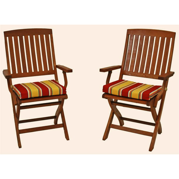 Cushion For Outdoor Folding Chair Set, Pompeii Outdoor Furniture