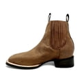 thumbnail image 2 of The Western Shops Men’s Leather Western Chelsea Ankle Boots, Square Toe, Pull-On with Stretch Panels, Leather Sole and Lining, 2 of 6