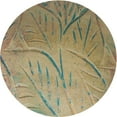 thumbnail image 1 of Ahgly Company Machine Washable Indoor Round Transitional Oak Brown Area Rugs, 3' Round, 1 of 7