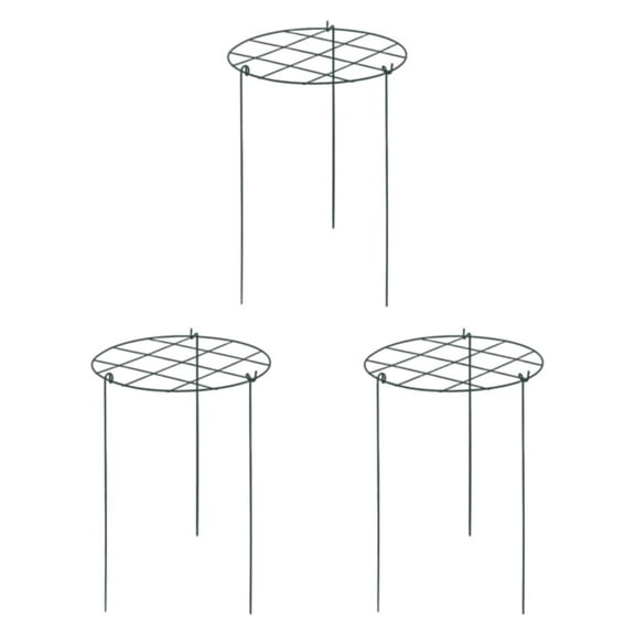 simhoa 3 Pieces Peony Cages and Supports Climbing Trellis Portable Metal Sturdy Garden Plant Support Stakes for Flower Outdoor Plant Grid