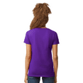 thumbnail image 2 of Gildan Heavy Cotton Women’s V-Neck T-Shirt, 100% Cotton, Soft & Durable, Semi-Fitted, Purple, 3XL, 2 of 5