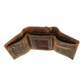 thumbnail image 5 of Cazoro  RFID Vintage Leather Trifold Chain Wallet (Men's), 5 of 5