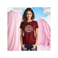 thumbnail image 1 of Playera Blusa De Mamá Estilo Arcoiris – Amor, Arcoíris y Corazones en Cada Suspiro Color Shedron Talla Grande Marca Emil SaEs, 1 of 4