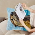 thumbnail image 4 of DIY Latch Hook Pillow Cover Kits Cartoon Otter in Sea Stamped Handamade Pillowcase Crochet Yarn Hook and Latch Emboridery Throw Pillow for Home Sofa Decor 43x43cm(7), 4 of 8