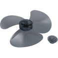 thumbnail image 1 of 12 Inch Plastic Fan Blade Replacement 3 Leaves Transparent Black, 1 of 5