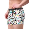 thumbnail image 2 of Pofeuu Dinosaur Print Men’s Boxer Briefs, Moisture-Wicking Underwear, Regular,Trunk-XX-Large, 2 of 5