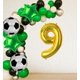 thumbnail image 2 of Kwuz Globos de fútbol 40" Dorado Número 9 Decoración para fiesta, 2 of 7