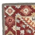 thumbnail image 2 of SAFAVIEH Aspen Collection APN801Q Handmade Red/Ivory Rug, 2 of 4