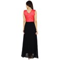thumbnail image 6 of Bimba Womens Long Maxi Gown Sheer Georgette Dress Classy Chic Clothing, 6 of 8