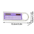 Small Calculators Pocket, Mini Solar Transparent Ruler Calculator