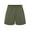 Military Green, variant on Bella Canvas 3787 Women's Cutoff Fleece Shorts-Heather Dust-M