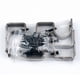 thumbnail image 2 of Juego de 3 piezas Sunnimix cortina poste barra soporte de pared gris, 2 of 7