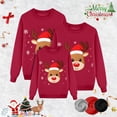 thumbnail image 5 of QTSHPN Family Christmas Matching Sets Long Sleeve Casual Crewneck Sweatshirts Holiday Themed Outfits Cozy Apparel Sweatshirt, 5 of 7