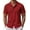 Wine Red, variant on COOFANDY Mens Short Sleeve Button Shirts Breathable Untucked Beach Wedding Shirt